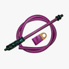 MAMMOTH Handle With Optional Stitched Leather Hose - Green Purple 