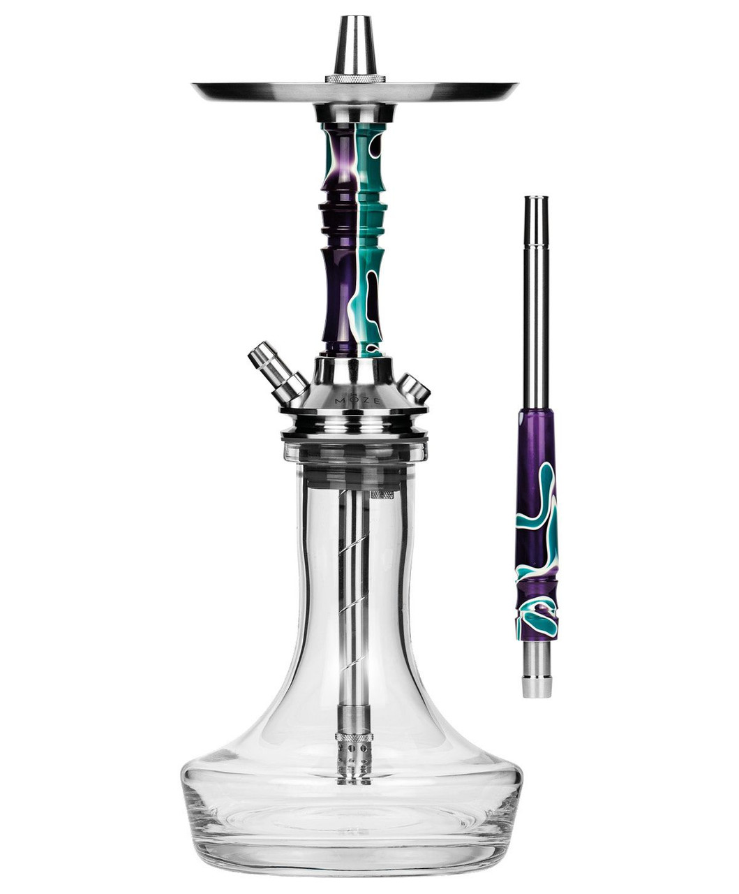 もずく　ぺージ Moze Breeze Pro - Candy Line Purple/Green| myhookah.ca