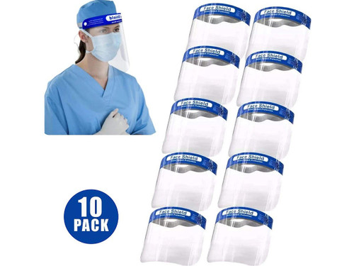 Adult Full Face Shields - Pack of 10