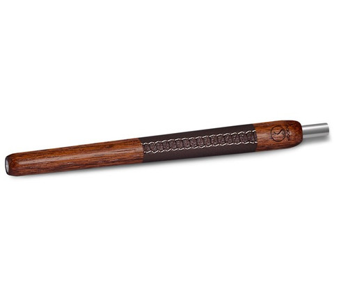 WOOKAH Wooden Mouthpiece Brown Leather WOOKAH Wooden Mouthpiece Brown Leather