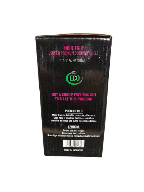 COCO KING COCONUT CHARCOAL CUBES - 72 pcs COCO KING COCONUT CHARCOAL CUBES - 72 pcs