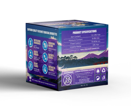 COCO RONIN 25mm Coconut Charcoal – Premium Hookah Coals