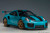 Autoart Porsche 911 (991.2) GT2 RS Weissach Package Miami Blue with Carbon Stripes 1/18 Model Car