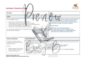 Editable Unit of Work Template
