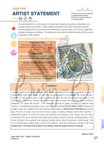 S4 Bugs Artist Statement Scaffold