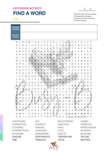 Impressionist Landscapes Find A Word