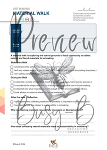 Material Walk Checklist