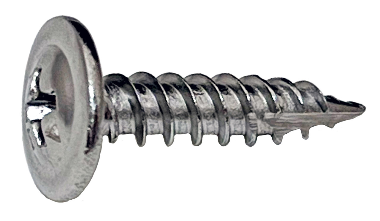 8 X 1 PHIILIPS MODIFIED TRUSS WAFER SHARP SCREWS 305 STAINLESS STEEL
