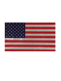 PLASTIC RED REFLECTOR AMERICAN FLAG 3.75 X 6.5 - 95628