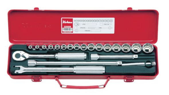 Koken 3206M Socket Wrench Set 9.5mm (3/8")