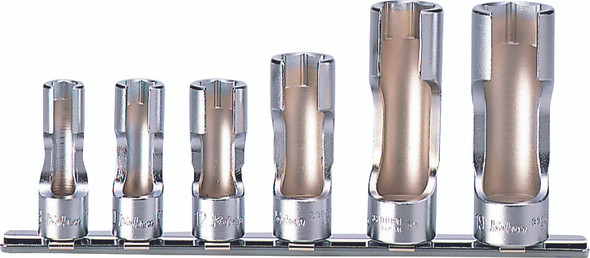 Koken RS3300FN/6 3/8 Sq. Drive Flare Nut Socket Set for Lambda Probes (Oxygen Sensors)