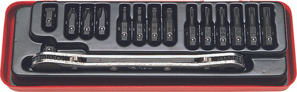 Koken 1202 1/4" Ratcheting Wrench Bit Set