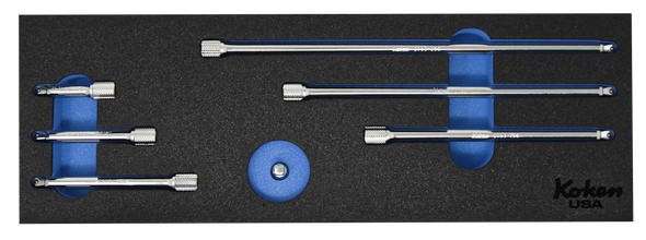 Koken Wobble-Fix Extension Bar Set in Foam PM-HND-1034-00-F 1/4" Wobble-Fix Extension Bar Set