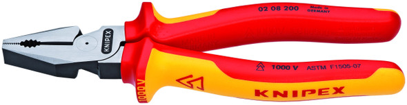 Knipex 02 08 200 US High Leverage Combination Pliers, 1000V Insulated