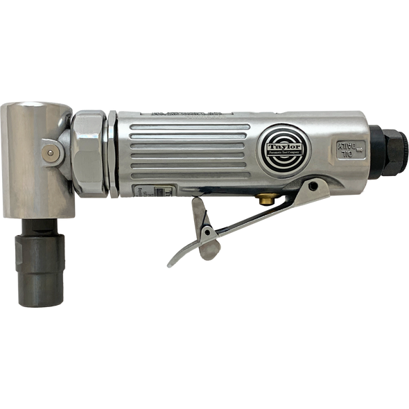 Taylor Pneumatic T-6759R 1/4" Angle Economy Die Grinder - Rear Exhaust .25 HP 25000 RPM