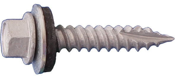 9 x 1 Daggerz Dagger-Tite Hex Washer Head Type 17 Screws with Bonded Washer Dagger-Guard Coating 100 pcs