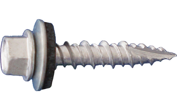 10 x 1 Daggerz Dagger-Tite Hex Washer Head Type 17 Screws with Bonded Washer Dagger-Guard Coating 100 pcs