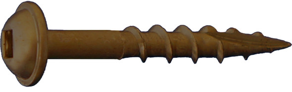 8 x 1-1/4 Daggerz Square Round Washer Head Type 17 Coarse Wood Screws Lubricized 100 pcs