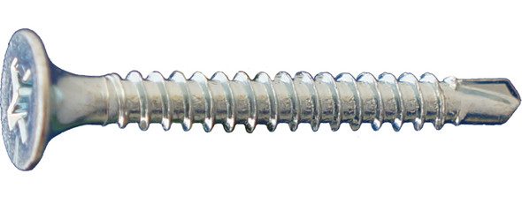 6 x 1-1/8 Daggerz Phillips Bugle Head Self Drill Screws Zinc 100 pcs