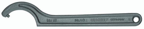 Gedore 6336580 Hook wrench with pin, 25-28 mm 40 Z 25-28