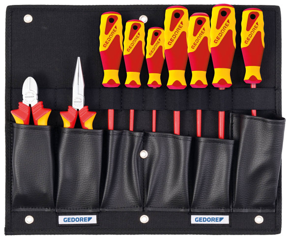 Gedore 2836203 Tool board with VDE pliers/screwdriver assortment 1100 W-002 VDE