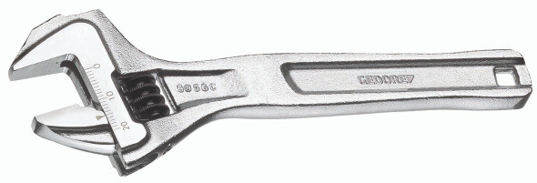 Gedore 1966316 Adjustable spanner 8", open end, chrome-plated 60 S 8 C