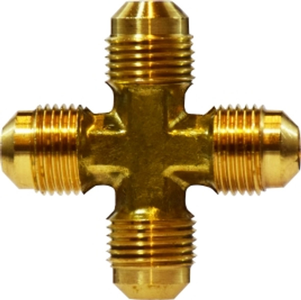 Male Forged Flare Cross 1/4 MALE FLARE Cross - 10373