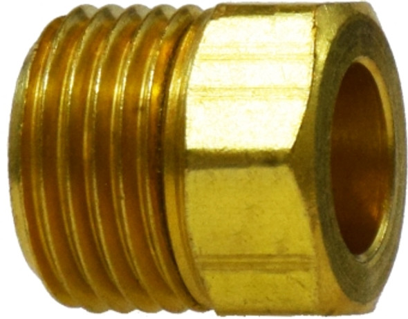 Inverted Flare Brass Nut 3/16 INVERTED FLARE BRASS NUT - 12013