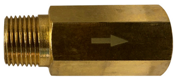 Brass and Aluminum M X F Anti-Siphon Marine Valves 1/4 MIP X 1/4 FIP BRASS ANTISIPHON VALVE - 46523