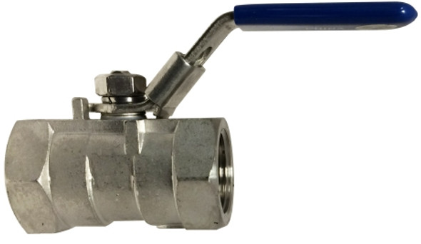 One Piece Standard Port Ball Valve 3/8 1000PSI 1 PC SS BALL VALVE - 949102