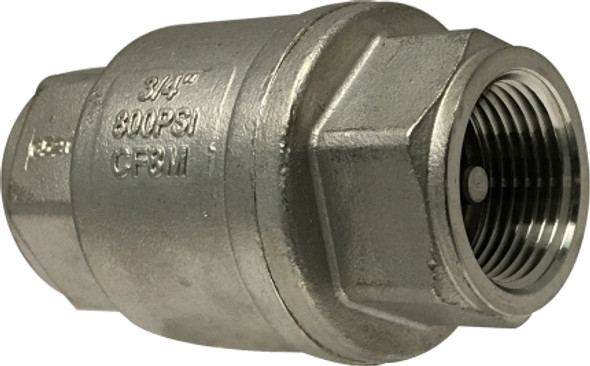 SS In-Line Check 1-1/4 SS IN-LINE CHECK VALVE - 949406