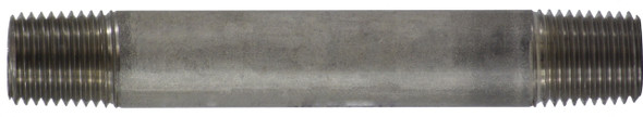 Stainless Steel Nipple 1/4 Diameter 304 S.S. 1/4 X CLOSE 304 SS NIPPLE - 48020