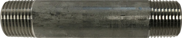 Stainless Steel Nipple 3/8 Diameter 304 S.S. 3/8 X CLOSE 304 SS NIPPLE - 48040