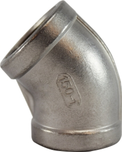 45 Degree Elbow 316 S.S. 1/8 316 STAINLESS STEEL 45 ELBOW - 63180
