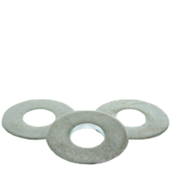 5/16" USS FLAT WASHERS MED. CARBON THRU-HARDENED ZINC CR+3(USA), Qty 100