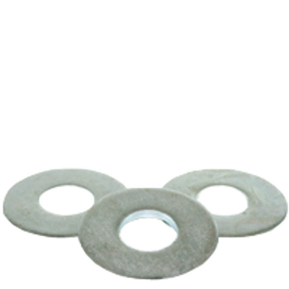 9/16" USS FLAT WASHERS MED. CARBON THRU-HARDENED ZINC CR+3(USA), Qty 100