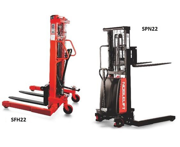 NobleLift Manual Stackers, Capacity 2,200 lbs - HSFH22-63