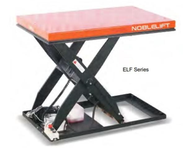 NobleLift Scissor Lift Tables, Capacity 2,200 lbs - ELF22-24X48