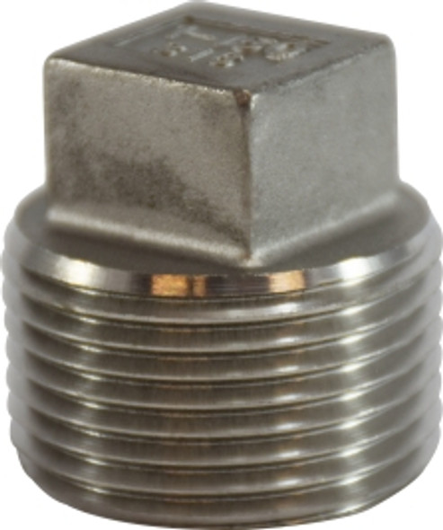 Square Head Plug 316 S.S. 3/8 316 SS SQUARE HEAD PLUG - 63672