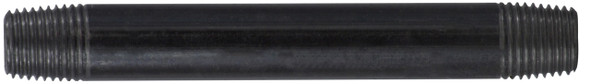 Black Steel Nipple 1/4 Diameter 1/4 X 9 BLACK STEEL NIPPLE - 57033