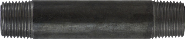 Black Steel Nipple 1/2 Diameter 1/2 X 8 BLACK STEEL NIPPLE - 57072