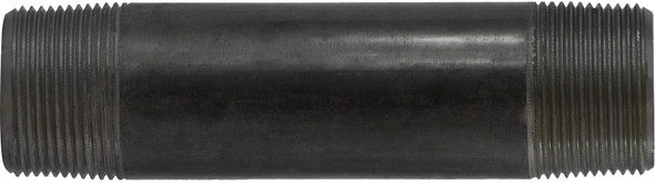 Black Steel Nipple 1-1/4 Diameter 1-1/4 X 6 BLACK STEEL NIPPLE - 57129