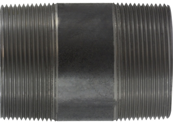 Black Steel Nipple 3 Diameter 3 X CLOSE BLACK STEEL NIPPLE - 57200