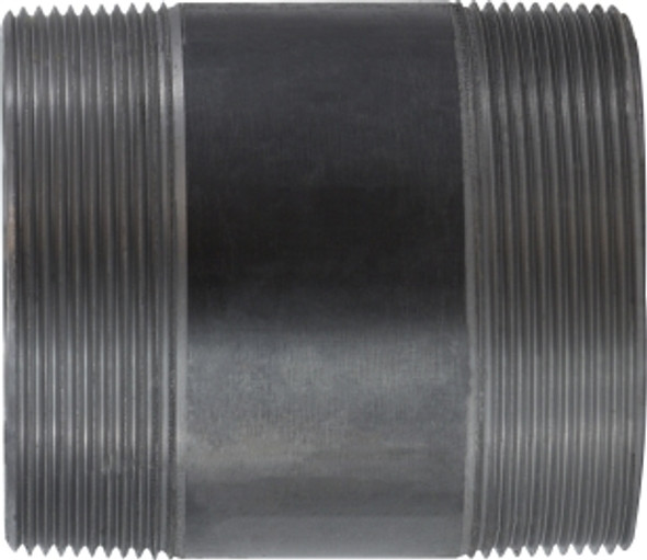 Black Steel Nipple 4 Diameter 4 X 7 BLACK NIPPLE - 57330