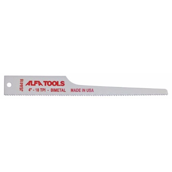Alfa Tools BI-METAL 4" 18TPI AIR SAW BLADE, JSA418