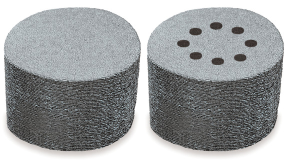 Alfa Tools 5"X8 A220 HOOK & LOOP PAPER DISCS, SIL CARB, 100/BOX, VDSW52208