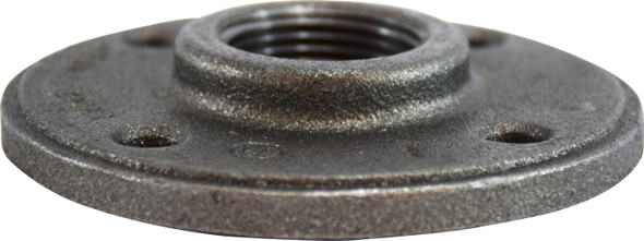 Black Floor Flange 1-1/2 BLACK ROUND FLOOR FLANGE - 65696