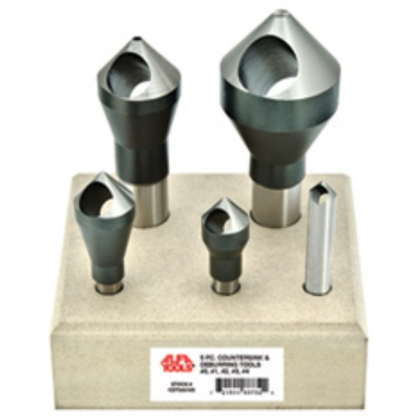 Alfa Tools 5PC SET HSS COUNTERSINK DEBURRING TOOL BIT, CDT50510S