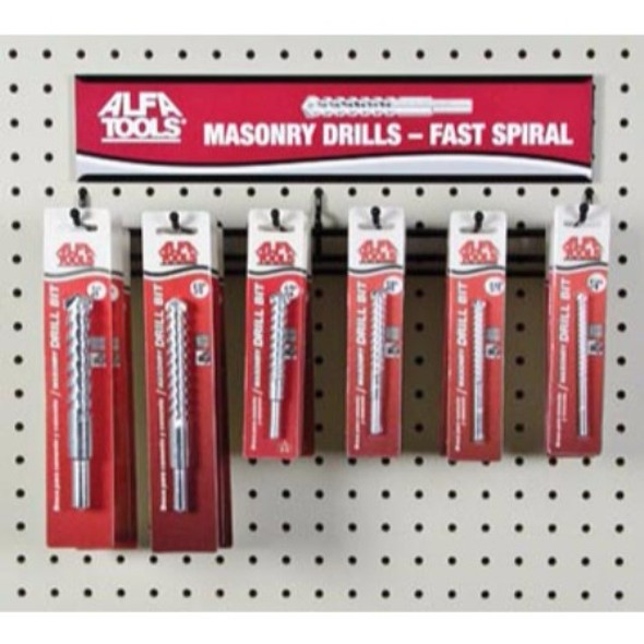 Alfa Tools 3/4 X 6 X 1/2 CARBIDE FAST SPIRAL MASONRY DRILL, MDF60516