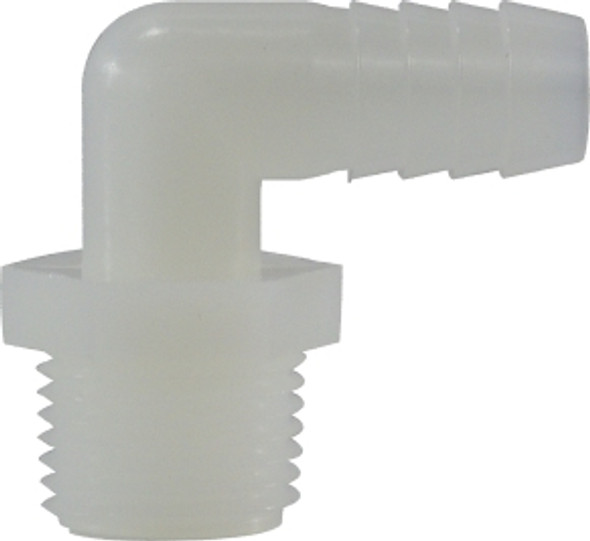 Elbow Hose ID x Male Pipe 1-1/4X1-1/4 HBXMIP WHT NYLN ELB - 33461W